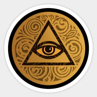 Illuminati Coin Sticker